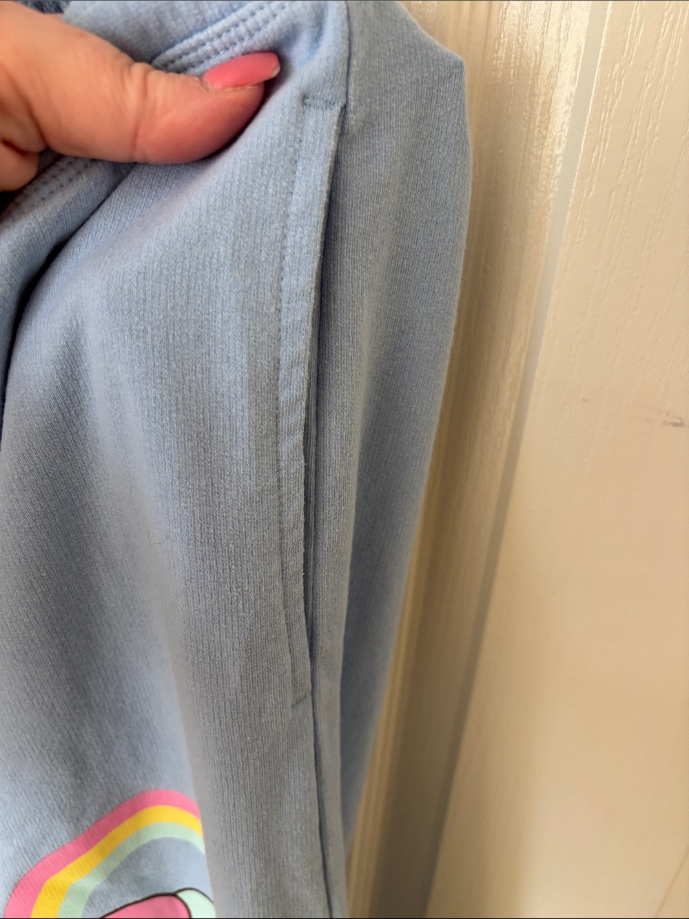 Hello Kitty 🩷 Pusheen Light Blue Sweatpants ~ Women’s XL ~ Pull-on - Picture 4 of 8